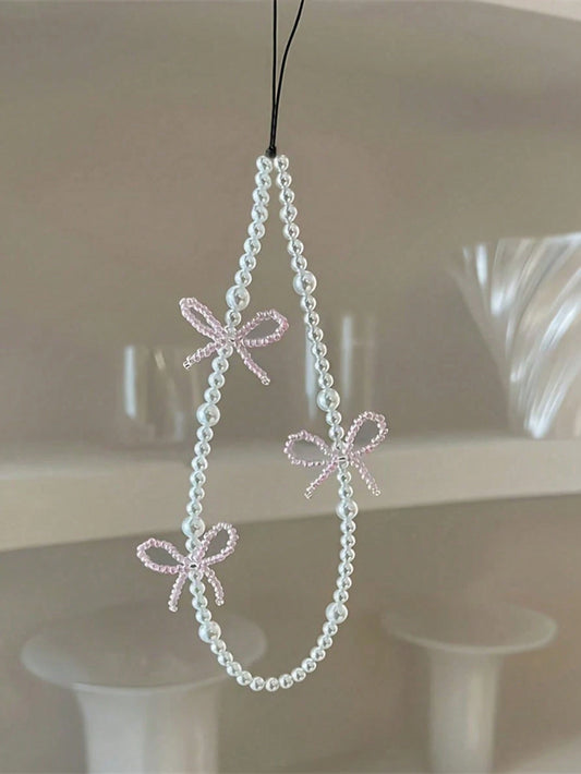 Princess Pearl Bow Lanyard