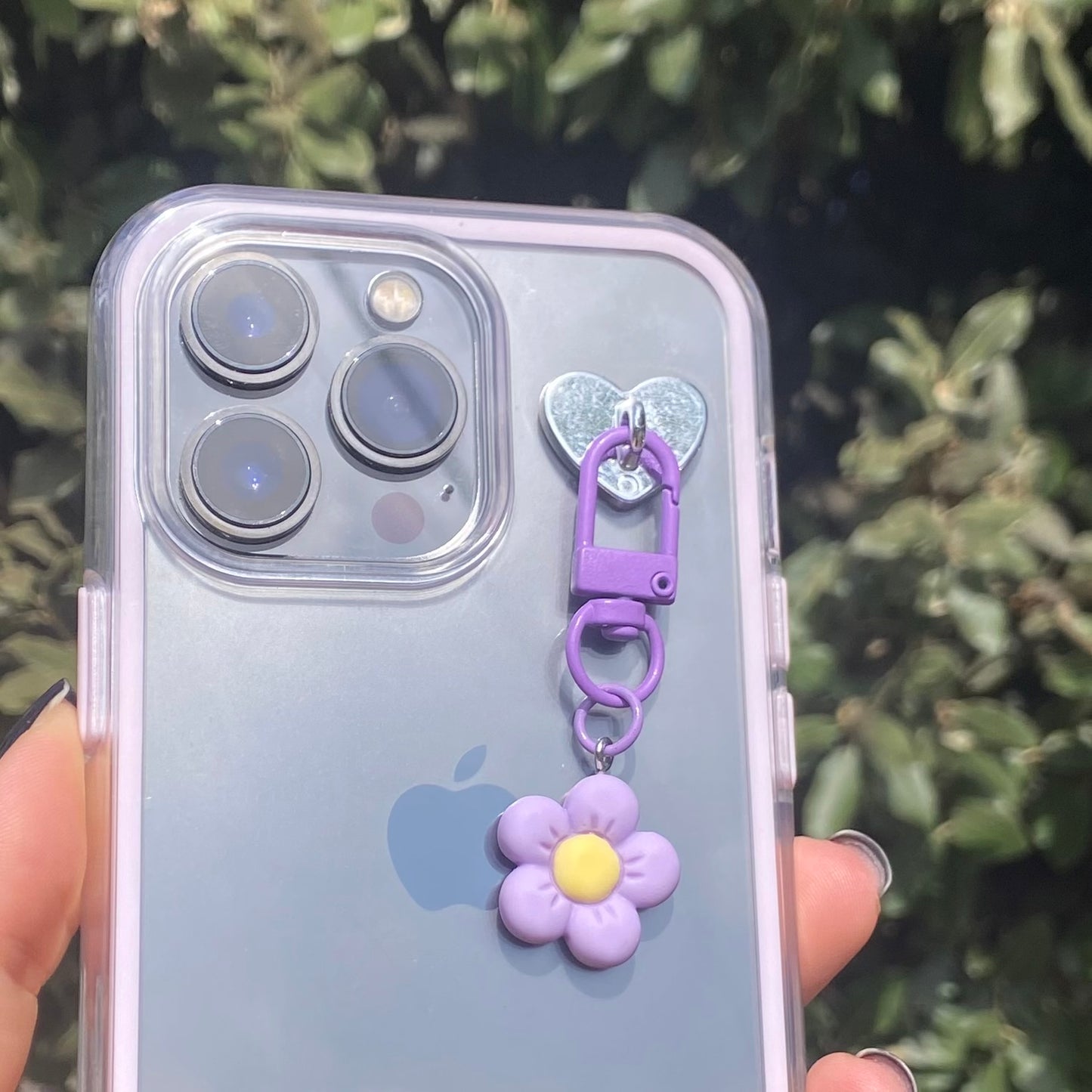 Flower phone case charm