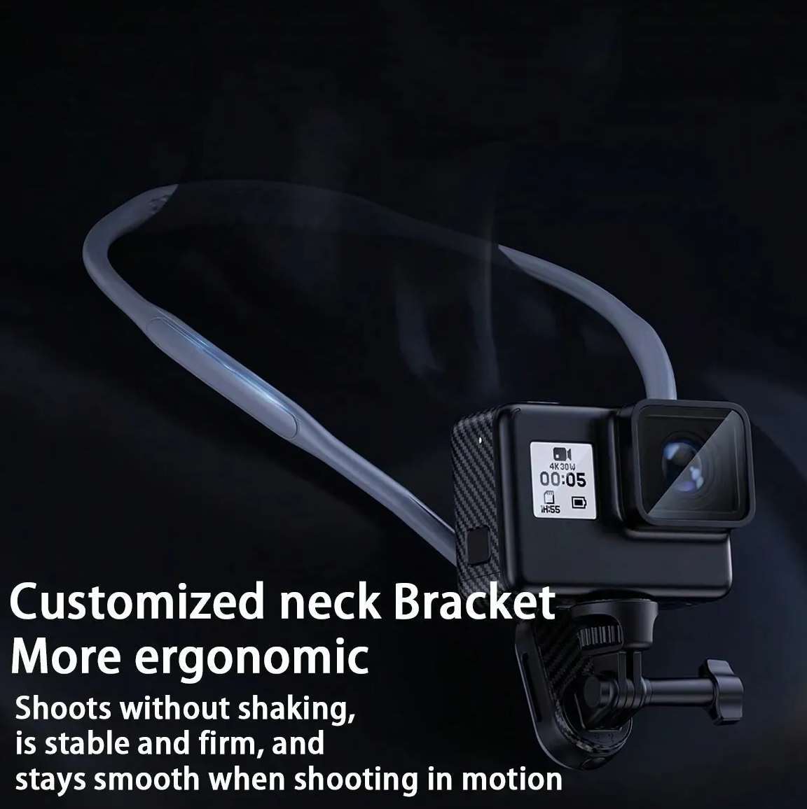 POV Neck Holder for Cell Phone and Camera,Back Strap,  Hands Free POVVlog