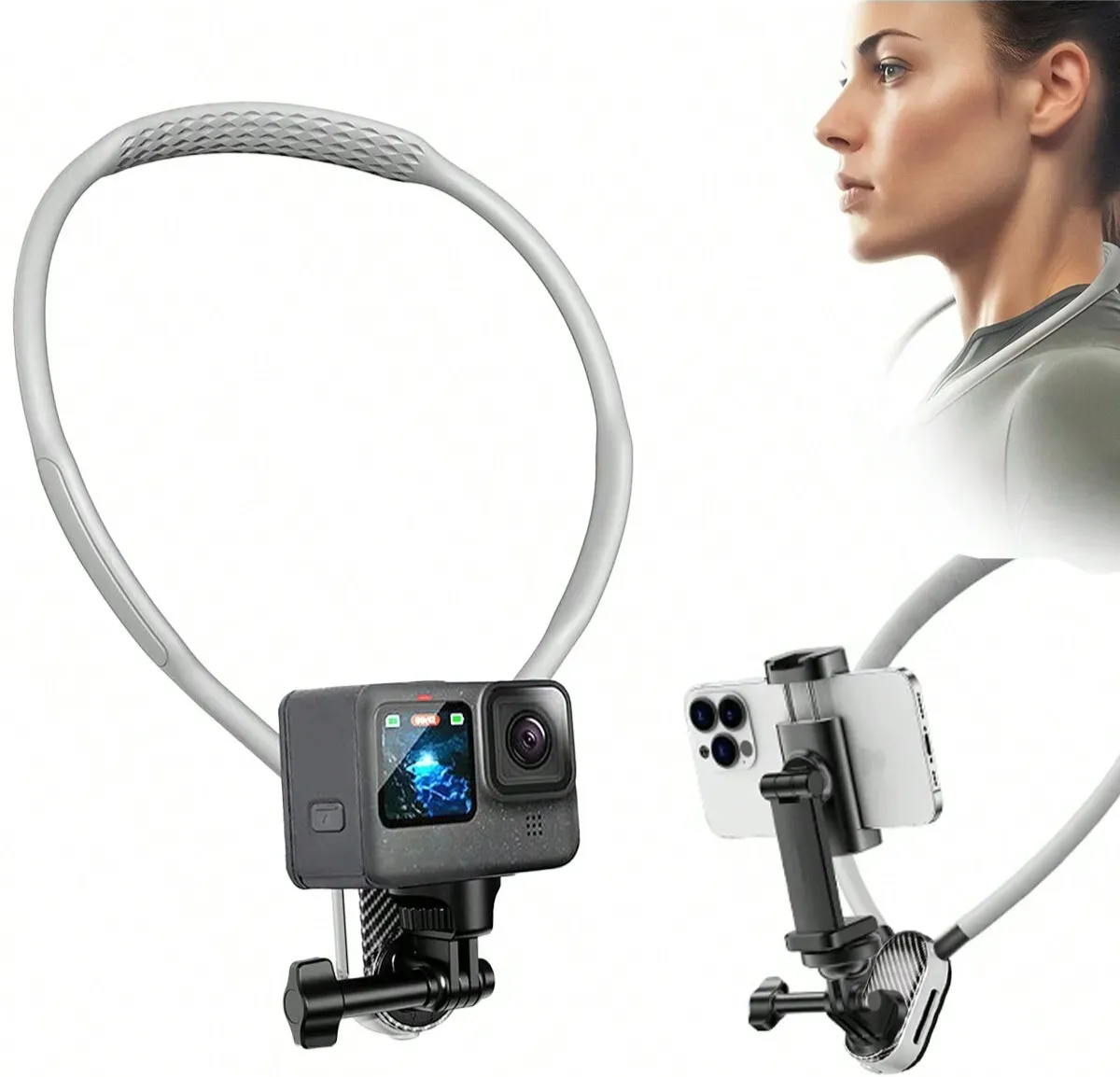 POV Neck Holder for Cell Phone and Camera,Back Strap,  Hands Free POVVlog