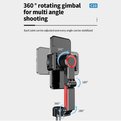 C10 Selfie Stick - Tripod - Gimbal Stabilizer
