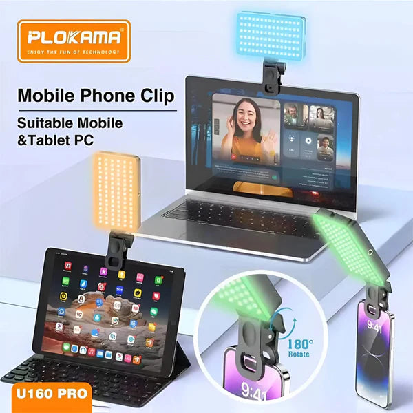 Plokama U160 Pro RGB Portable LED Flashlight