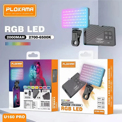 Plokama U160 Pro RGB Portable LED Flashlight