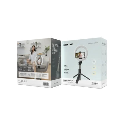 Green Lion Ring Light 6″ Selfie Stick Tripod