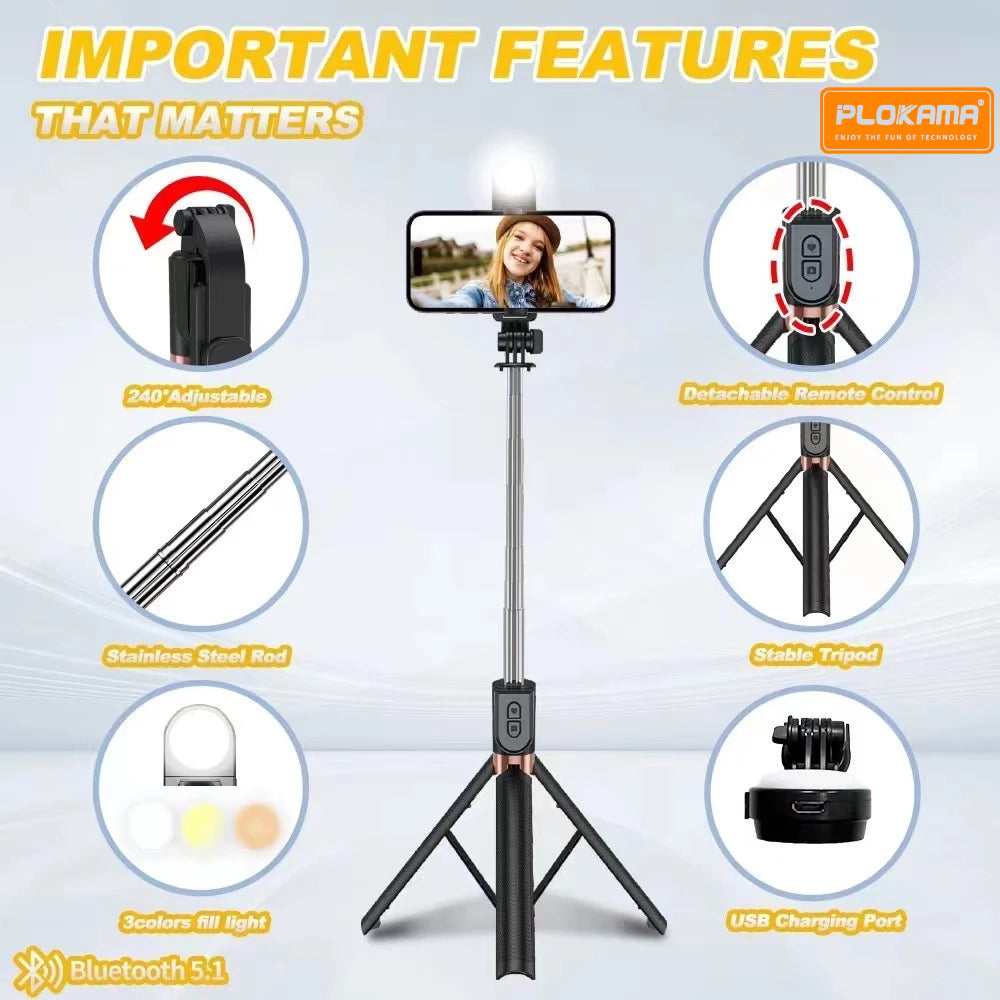 Plokama tripod LIVE-K9 LED