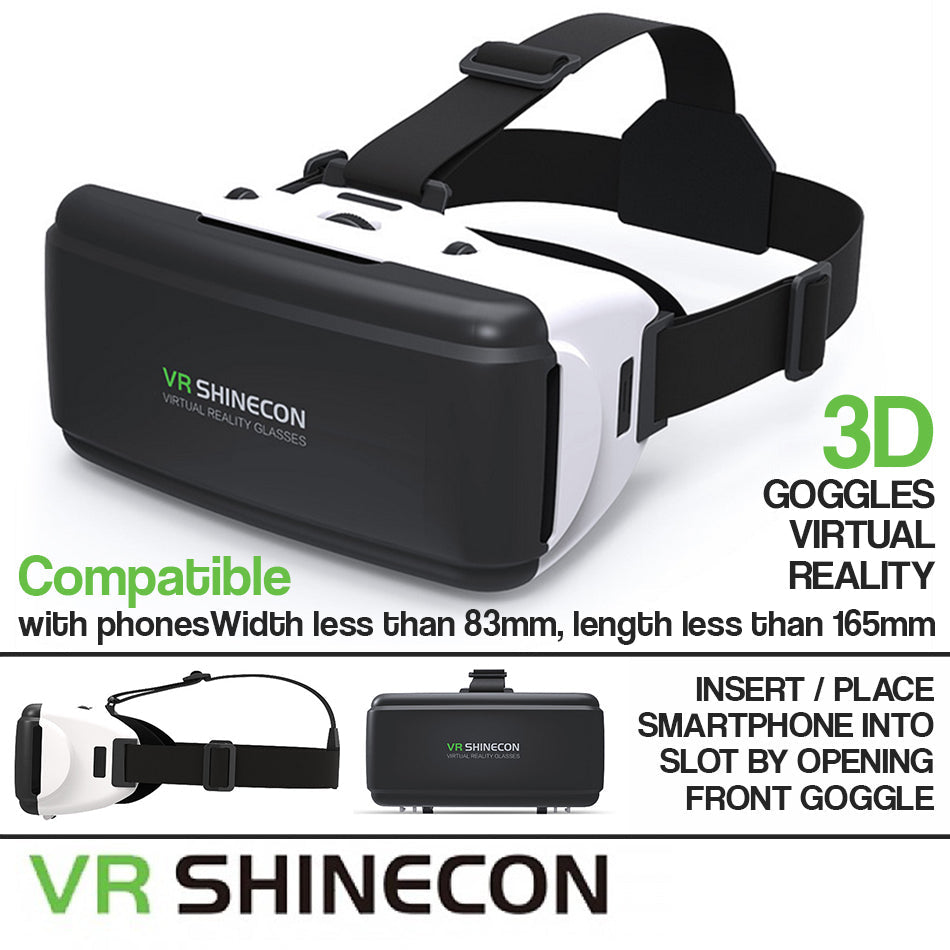VR SHINECON SC-G06B - Virtual Reality 3D Goggle Smartphone Mount