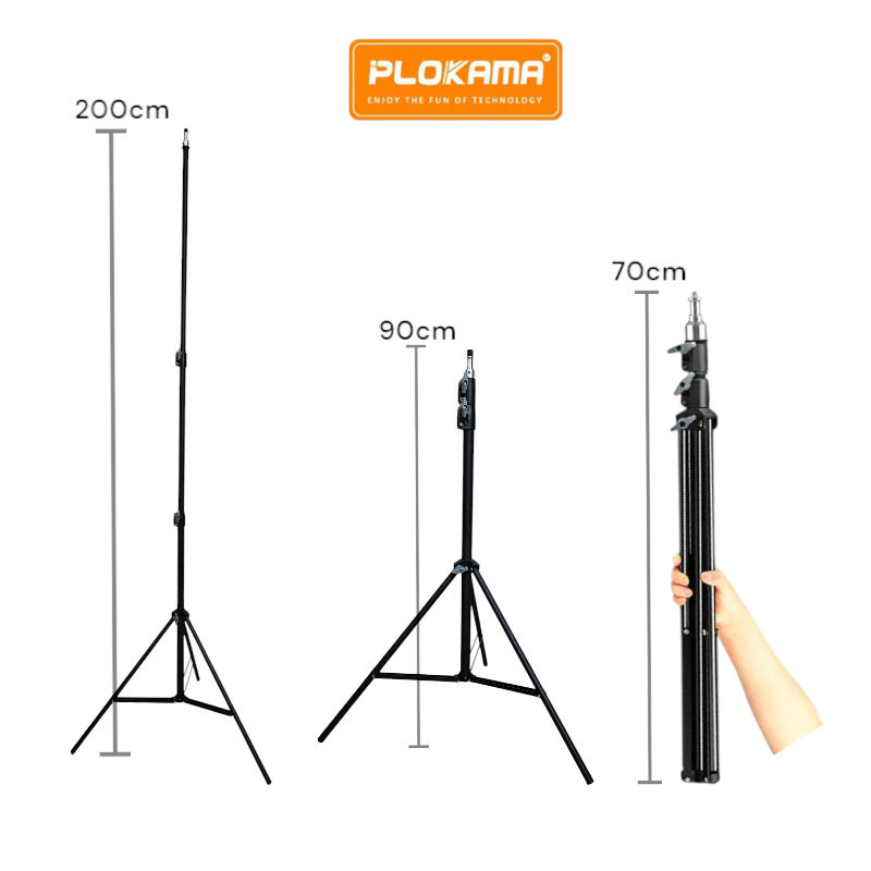 Plokama - Matte Finish carbon Steel Tripod - PK-8899