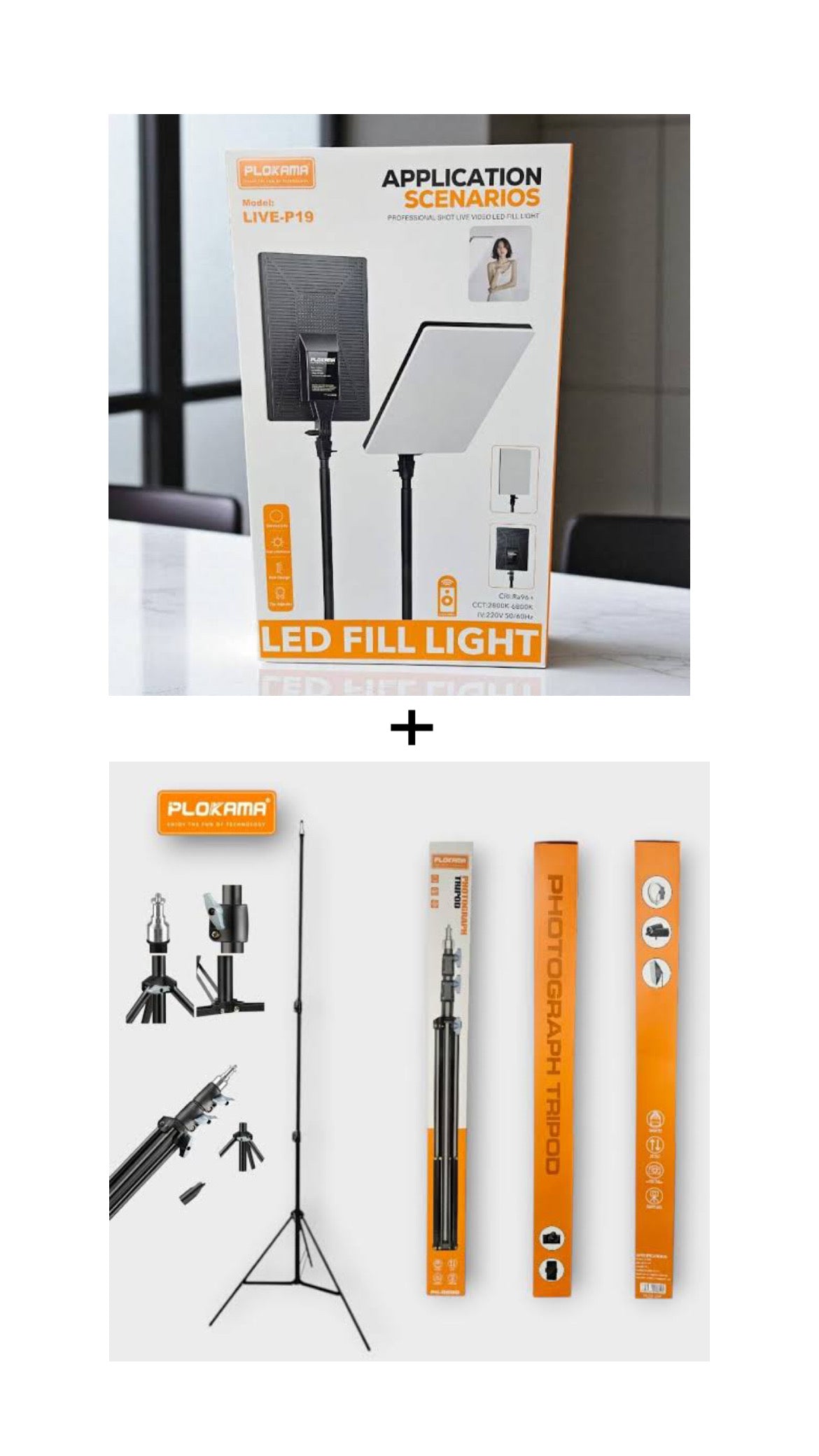 Plokama LED fill light LIVE-P19