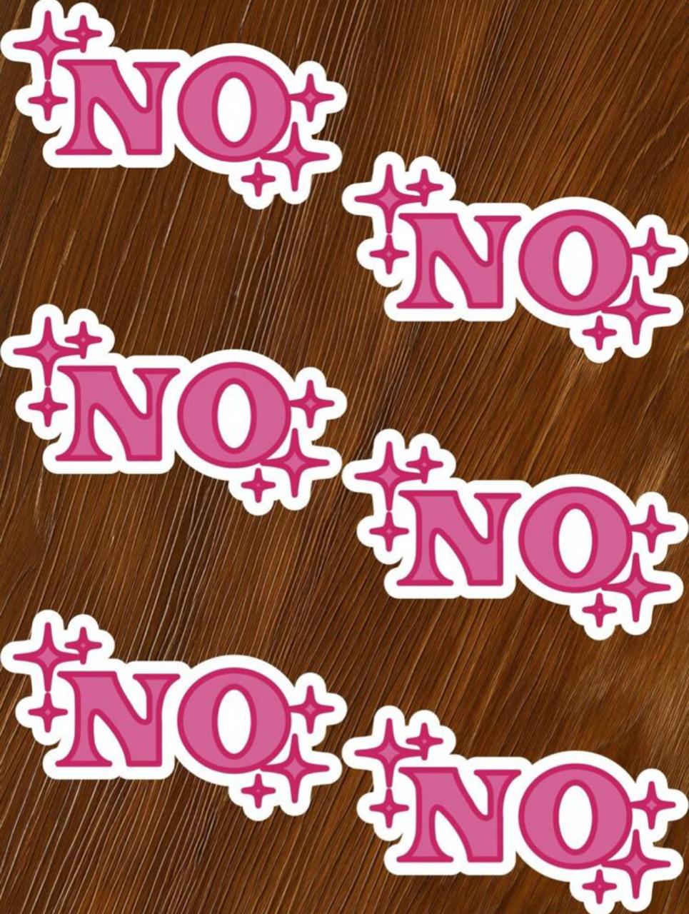 NO sticker