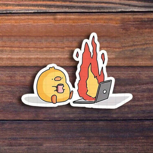 Burnout sticker