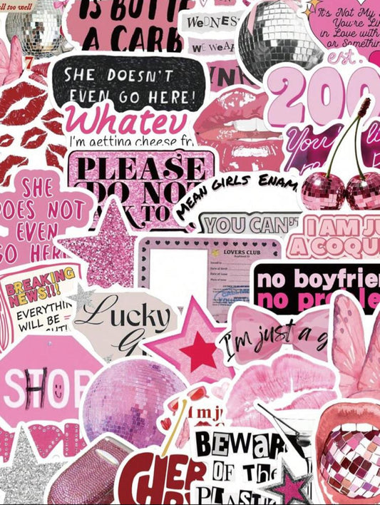 5 Girly Aesthetic Stickers