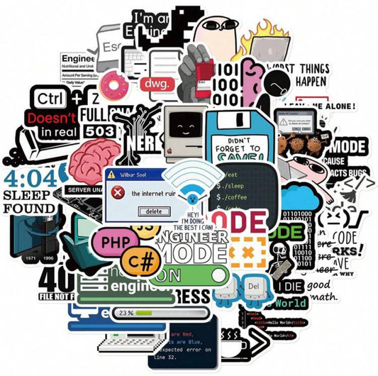 5 Programmer Stickers